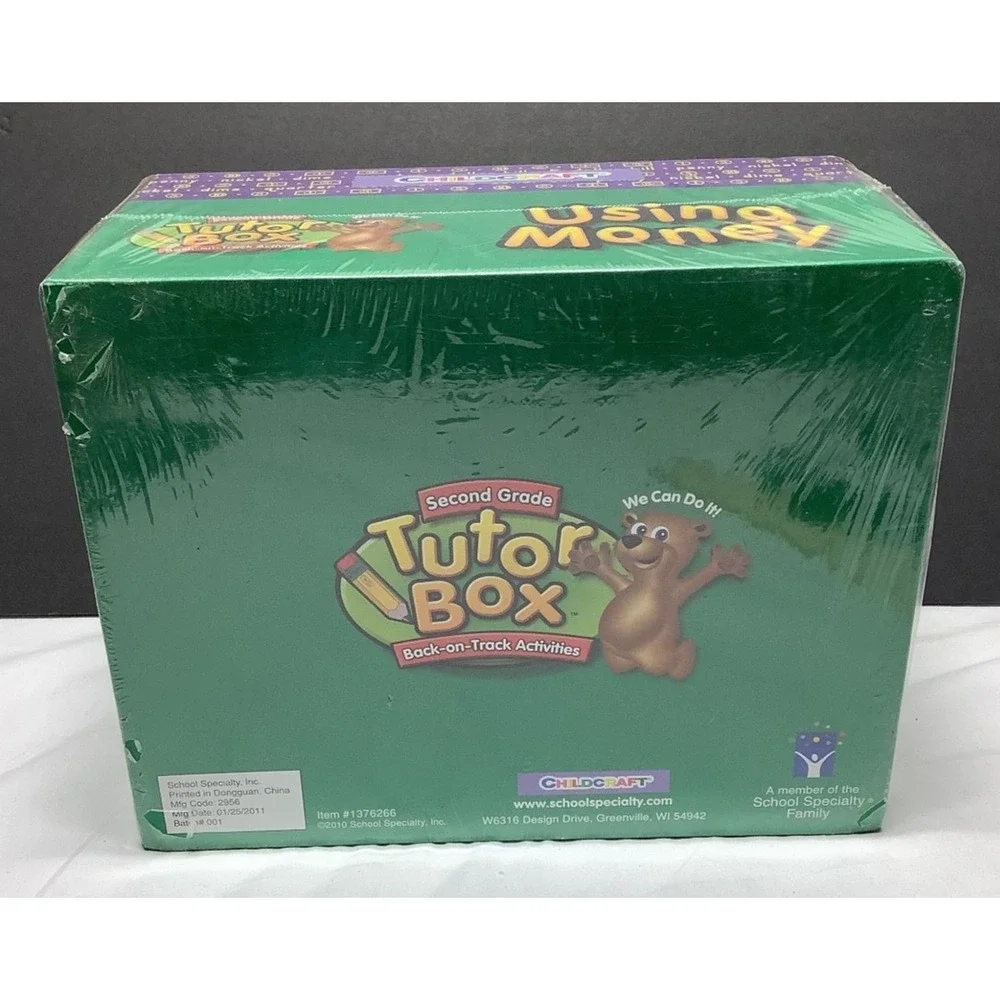 Childcraft Second Grade Tutor Box Using Money 2010 School Specialty NEW SEALED